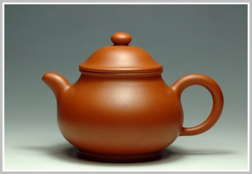 曲峰紫砂壶 小煤窑朱泥之小潘壶 小煤窑朱泥
