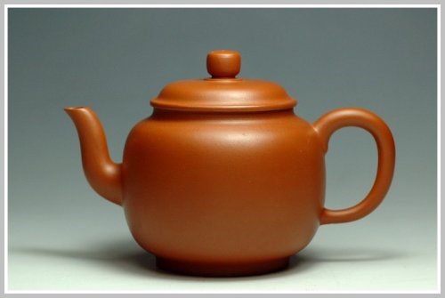 曲峰紫砂壶 小煤窑朱泥之宫灯 小煤窑朱泥