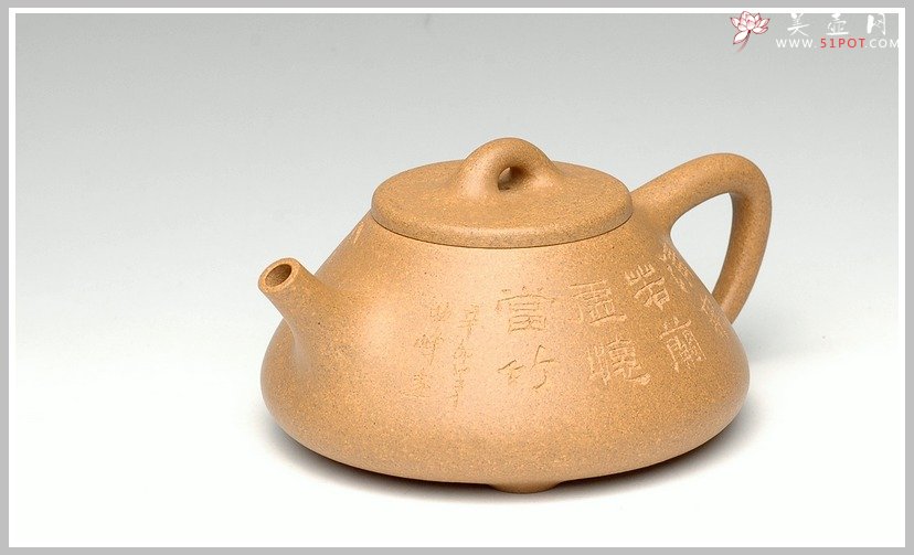 紫砂壶图片：全手段泥子冶石瓢2 - 美壶网