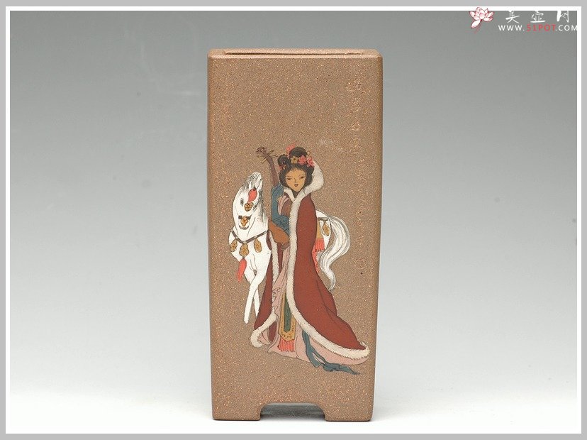 紫砂壶图片：全手花盆之四大美女 - 美壶网