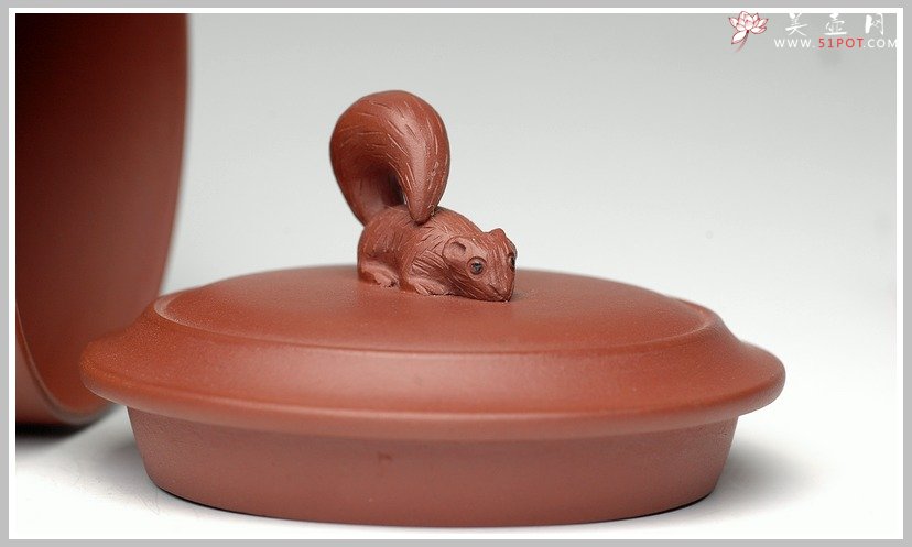 紫砂壶图片：松鼠葡萄杯 - 美壶网