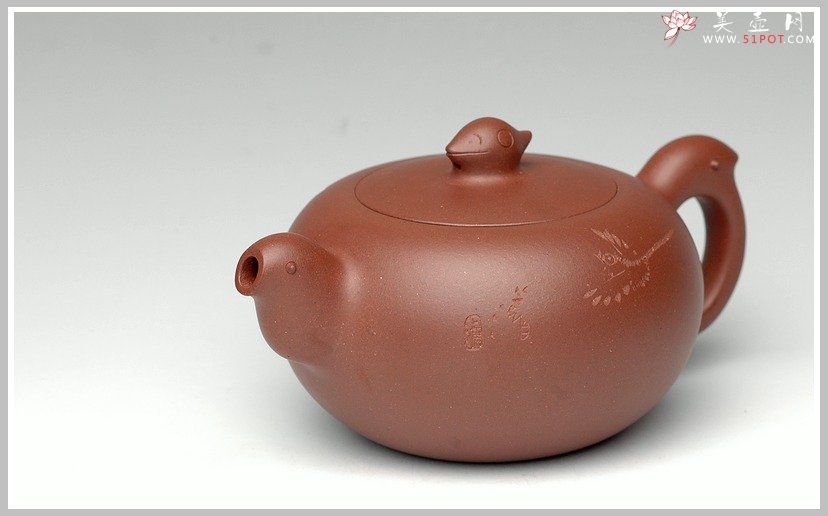 紫砂壶图片：厉上清刻 飞 - 美壶网