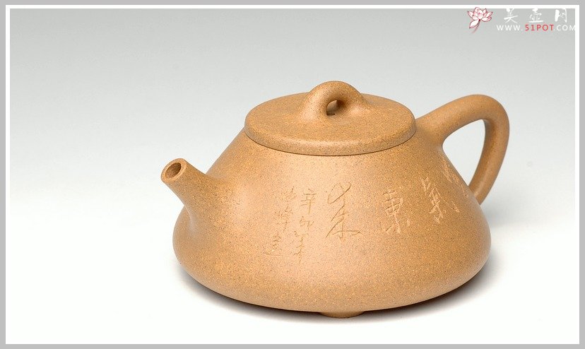 紫砂壶图片：全手段泥子冶石瓢1 - 美壶网
