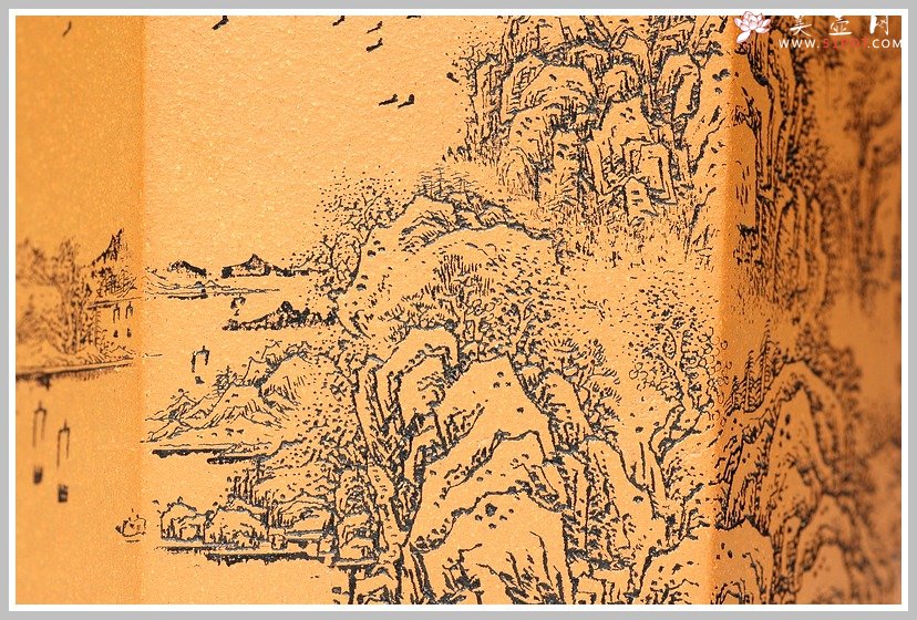 紫砂壶图片：通转山水之兰花盆 - 美壶网