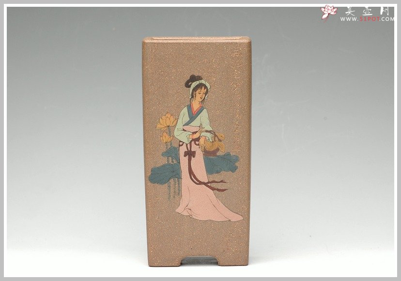 紫砂壶图片：全手花盆之四大美女 - 美壶网