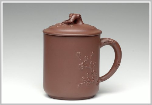 紫砂盖杯紫砂壶 梅花杯 原矿紫泥