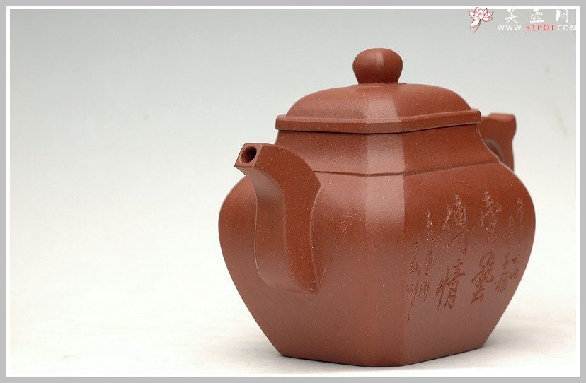 紫砂壶图片：四方抽角 - 美壶网