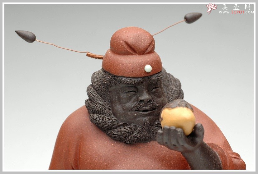 紫砂壶图片：钟馗引福 - 美壶网