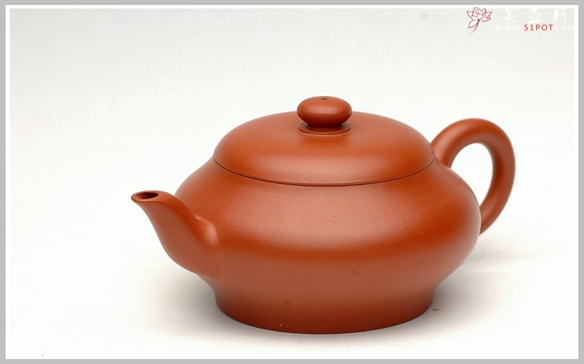 紫砂壶图片：小煤窑朱泥之和扁 - 美壶网