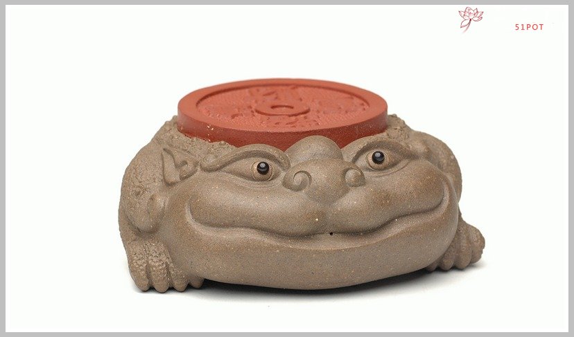 紫砂壶图片：金蟾托盖 - 美壶网