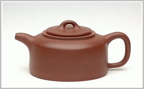 蔡一强紫砂壶 全手紫泥井栏-古味 