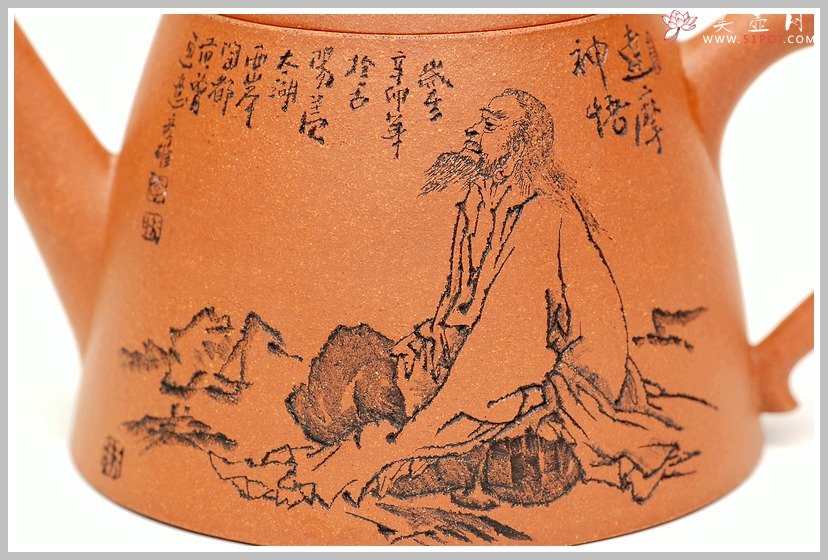 紫砂壶图片：降坡泥之高石瓢 - 美壶网