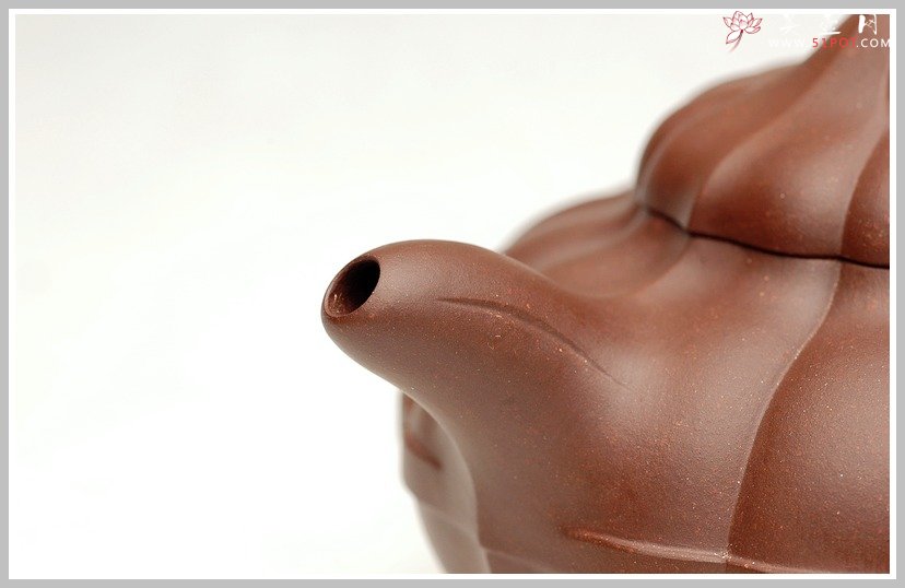 紫砂壶图片：大气稳重-合欢菱花 - 美壶网