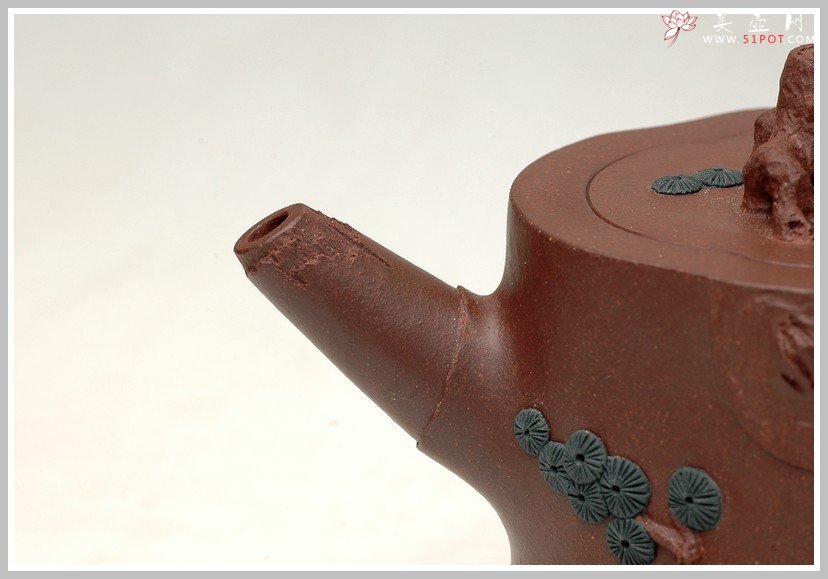 紫砂壶图片：苍健俊逸之全手松桩 - 美壶网