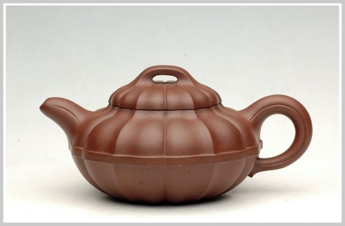 王孝新紫砂壶 大气稳重-合欢菱花 原矿紫泥