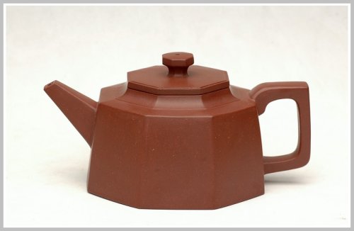 史金妹紫砂壶 全手工小八方 原矿清水泥