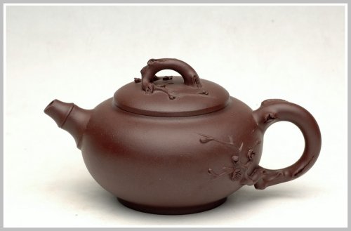 单志萍紫砂壶 三友 原矿紫泥
