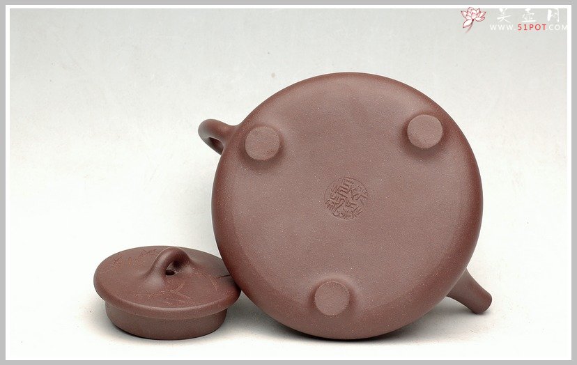 紫砂壶图片：刻竹子冶石瓢 - 美壶网