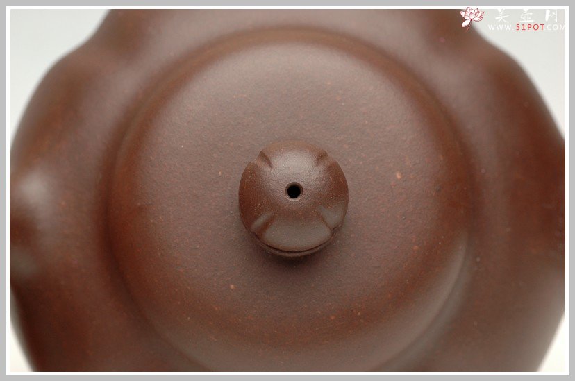 紫砂壶图片：见功力之全手筋纹花蕾 - 美壶网
