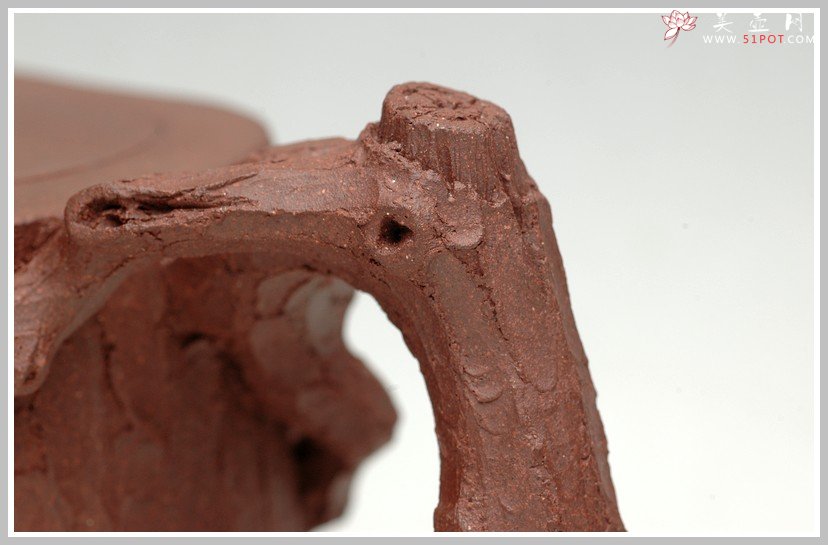 紫砂壶图片：全手花货精品之松竹常青 - 美壶网