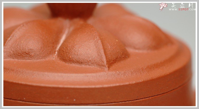紫砂壶图片：朱泥菱花 - 美壶网