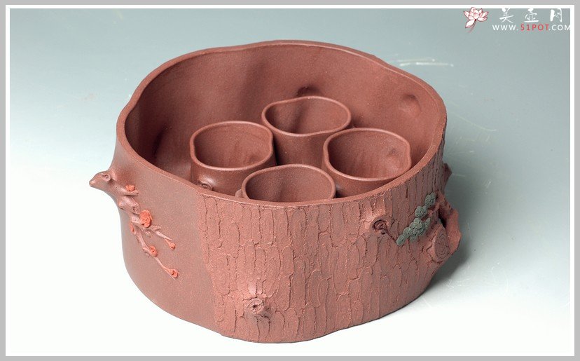 紫砂壶图片：全手2套水洗杯子套组 - 美壶网