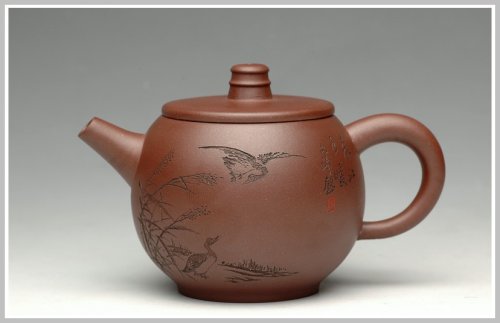 蒋珊珊紫砂壶 春江水暖鸭先知      巨轮珠 原矿紫泥