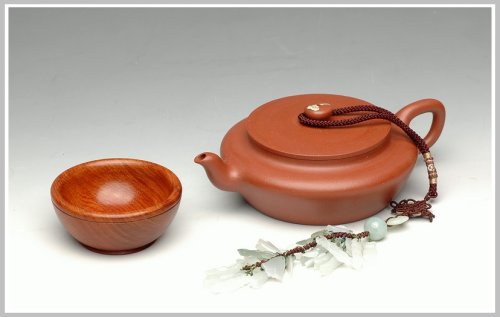 王余平紫砂壶 君子之德 全手如意玉璧 原矿清水泥