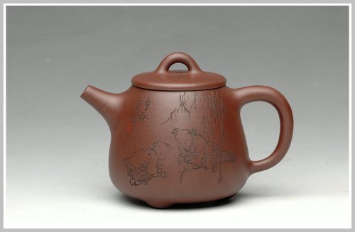 蒋珊珊紫砂壶 自强不息-高石瓢 原矿紫泥