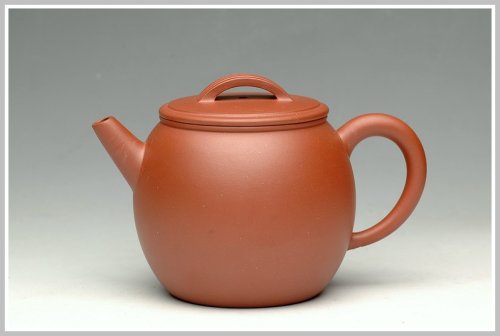 曲峰紫砂壶 拙味流行之巨轮珠 原矿清水泥