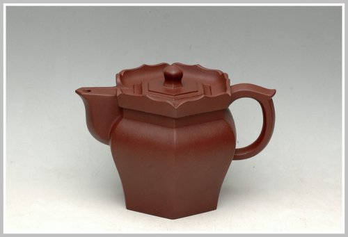 徐建芳紫砂壶 高僧帽 原矿紫泥