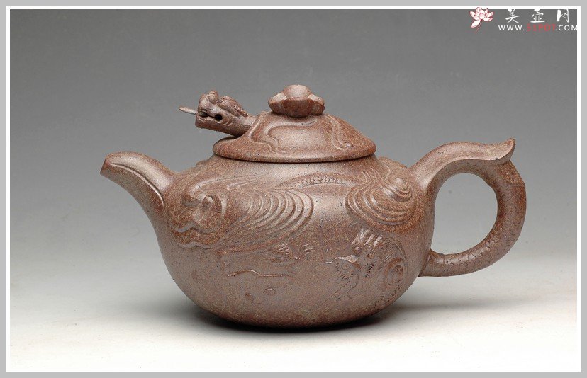 紫砂壶图片：窑变之美 云龙 - 美壶网