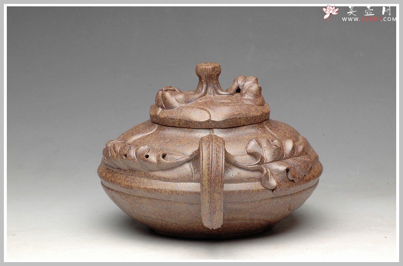 紫砂壶图片：窑变之美 风卷葵 - 美壶网