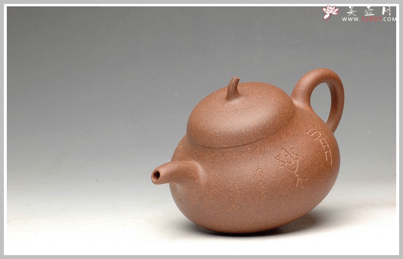 紫砂壶图片：经典之作 风雅俊秀 全手茄段 - 美壶网