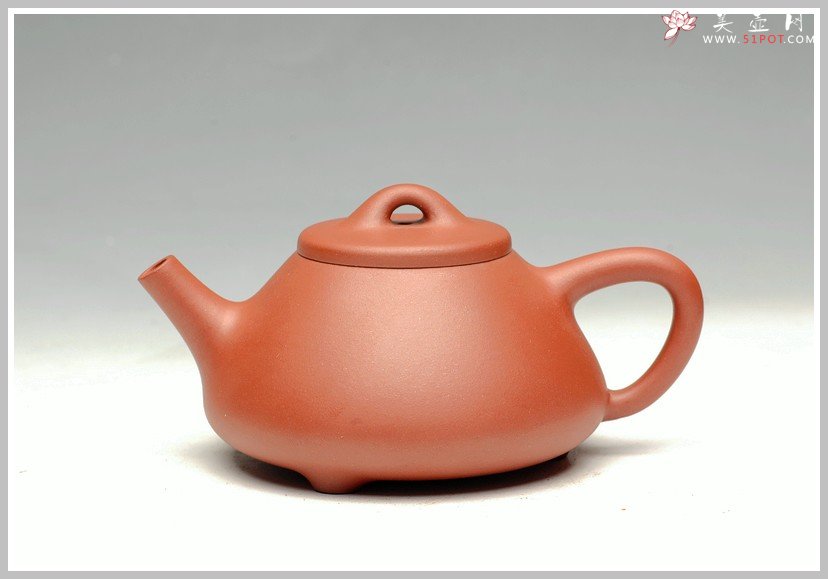 紫砂壶图片：功夫茶必备实用佳品 小子冶石瓢120cc - 美壶网