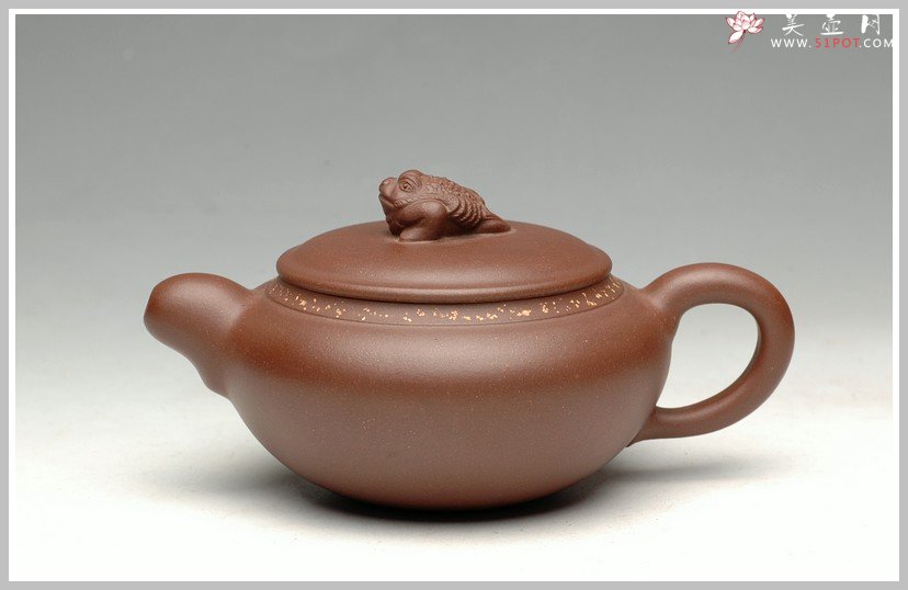 紫砂壶图片：极品老紫泥 道洪风格之金蟾 进宝 - 美壶网