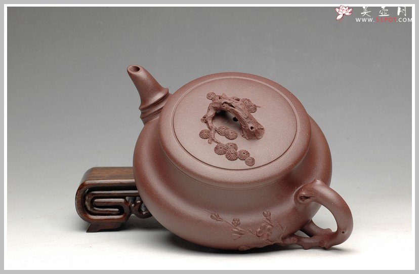 紫砂壶图片：优雅之作 紫泥清香 - 美壶网