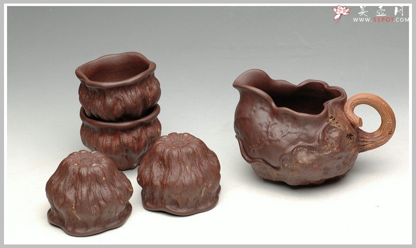 紫砂壶图片：刘景 新荷叶公道 - 美壶网