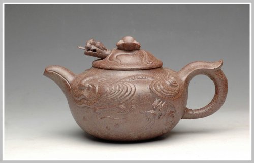 美壶定制紫砂壶 窑变之美 云龙 老段泥