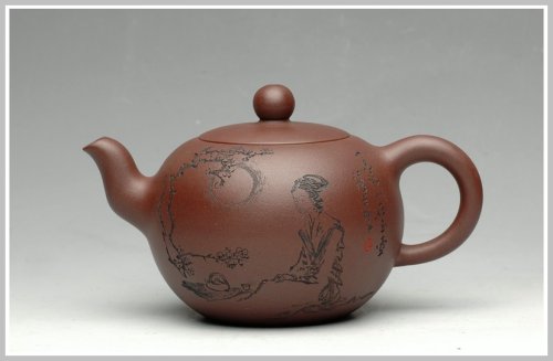 江峰紫砂壶 文气十足 一粒珠 原矿紫泥