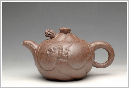 美壶定制紫砂壶 窑变之美 鱼化龙 老段泥