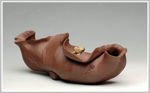 徐浩紫砂壶 荷塘清趣 原矿紫泥