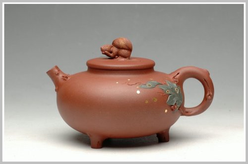 朱永忠紫砂壶 自然之趣 翘嘴可人 甜趣 原矿底槽清