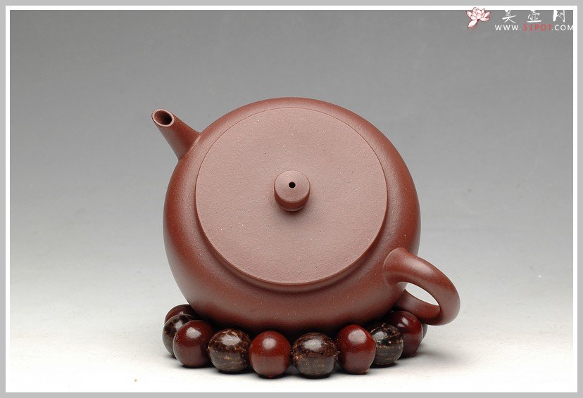 紫砂壶图片：王强爱徒 实力之作 俊秀稳重 平盖莲子 - 美壶网