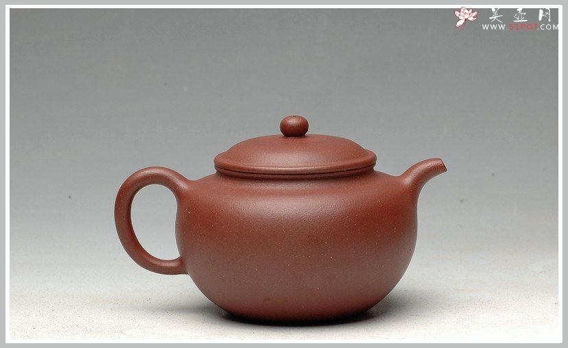 紫砂壶图片：饱满中见秀气 薄胎精品 全手掇只 - 美壶网