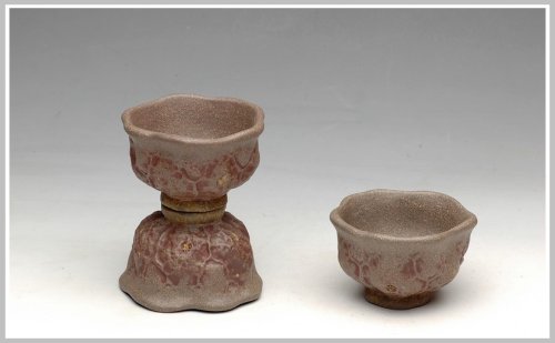 刘景紫砂壶 刘景 青灰泥 莲心杯 青灰泥