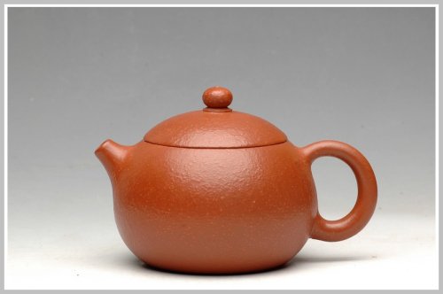 蔡一强紫砂壶 朱泥调砂 西施 原矿朱泥
