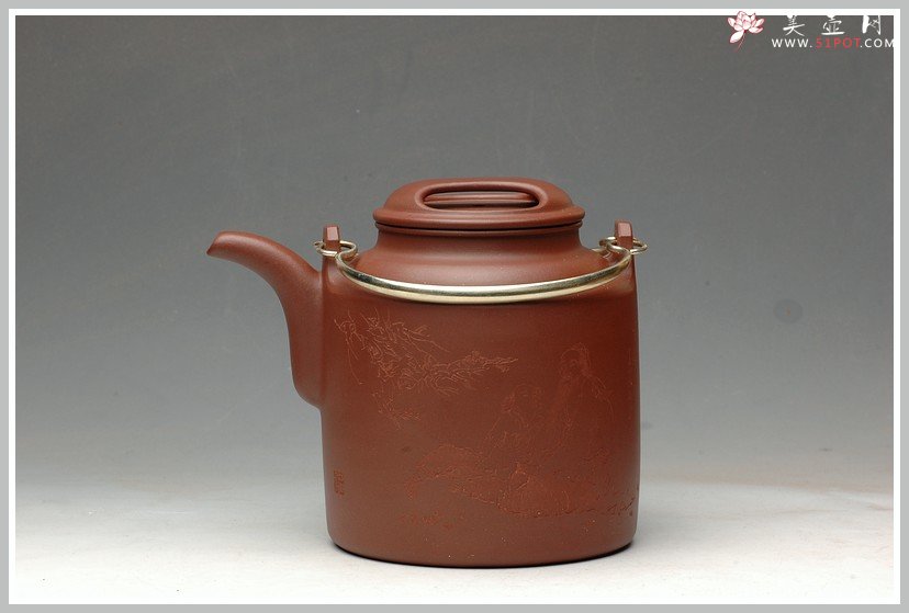 紫砂壶图片：饱满匀称 全手演绎洋桶 - 美壶网