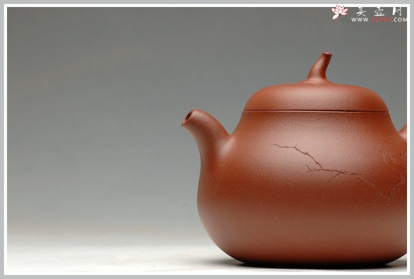 紫砂壶图片：辛卯年力作  枯枝鸟 全手玉成窑石匏 - 美壶网