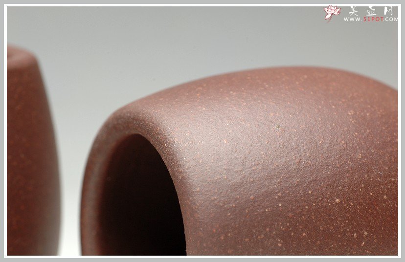 紫砂壶图片：几个优质好料手工杯 红皮龙 段泥 紫泥 朱泥 - 美壶网